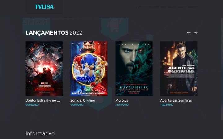 Screenshot of tvlisa.com.br