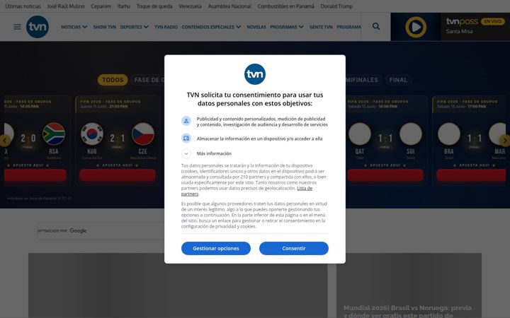 Snimka zaslona za tvn-2.com