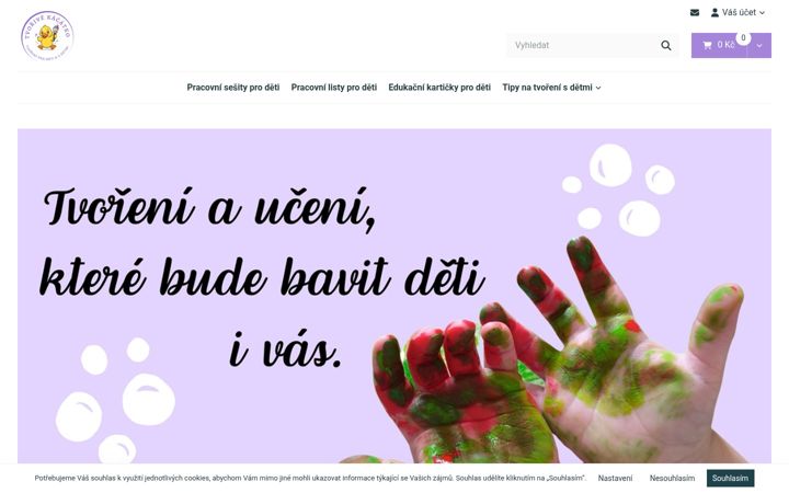 Ekraanipilt saidist tvorivekacatko.cz