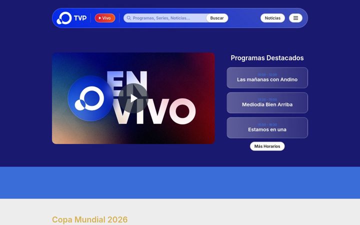 Screenshot of tvpublica.com.ar