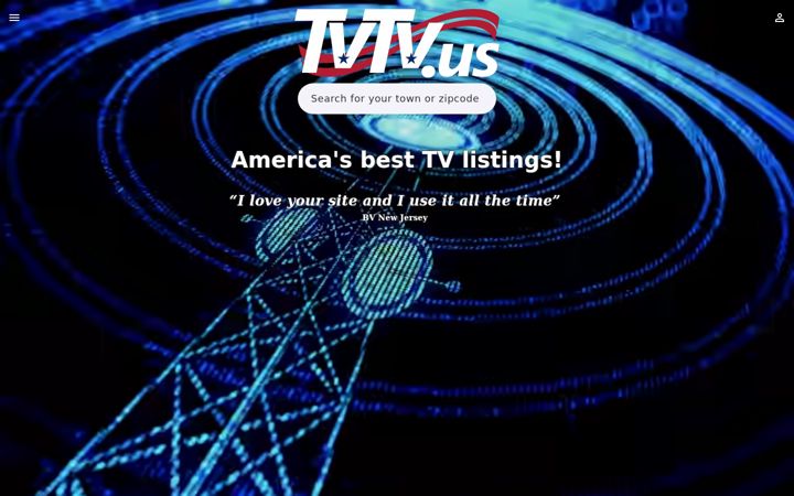 Screenshot of tvtv.us