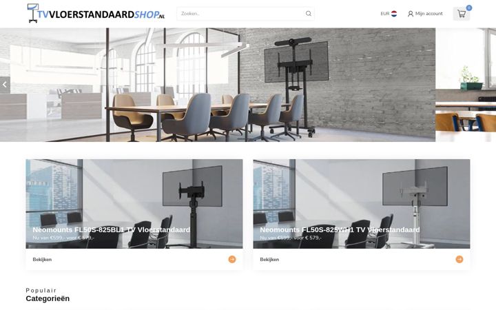 Screenshot of tvvloerstandaardshop.nl