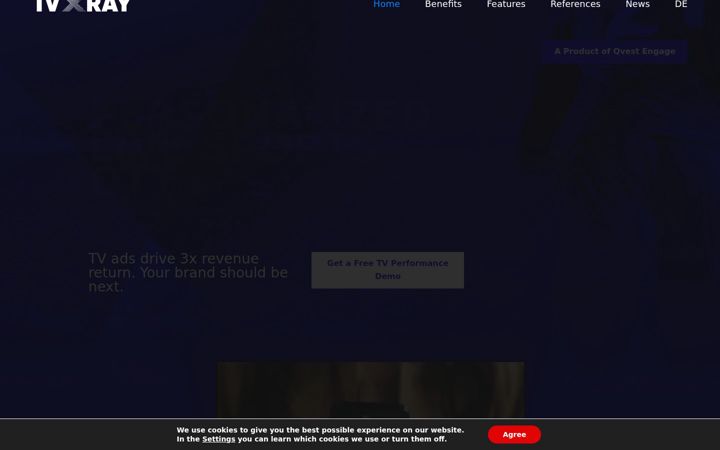 Screenshot of tvxray.com