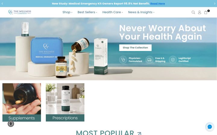 Screenshot of twc.health