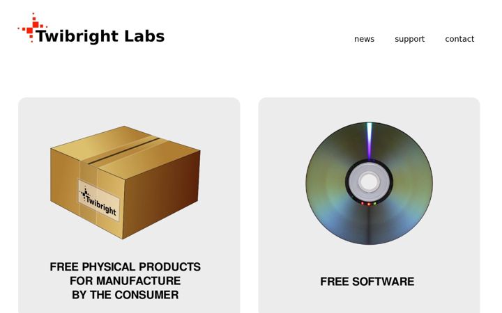Screenshot of twibright.com