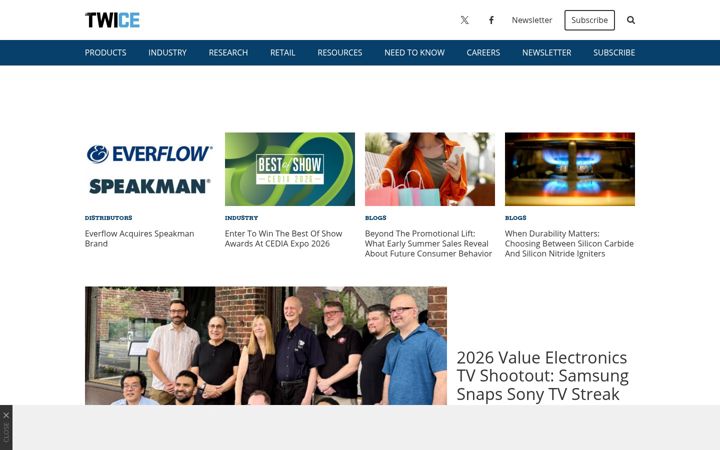 Screenshot of twice.com