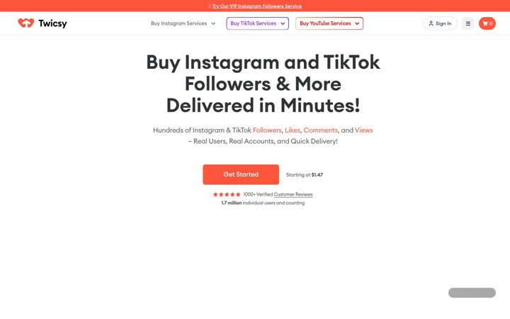 Skjermbilde av twicsy.com