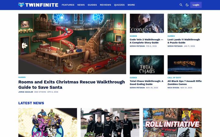 Zrzut ekranu twinfinite.net