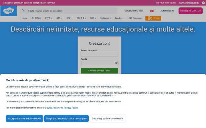 Screenshot of twinkl.ro
