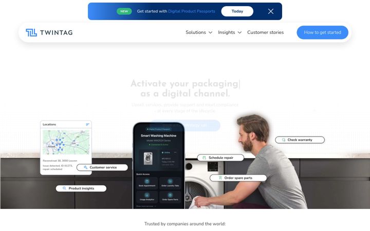 Screenshot of twintag.io