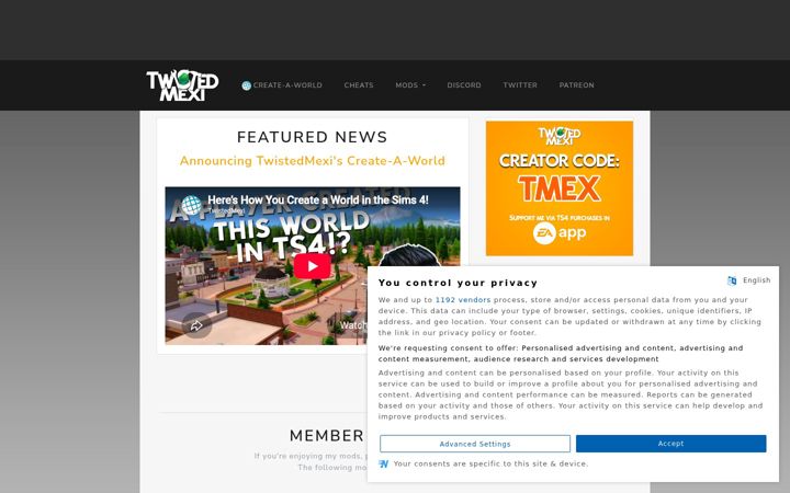 Screenshot of twistedmexi.com
