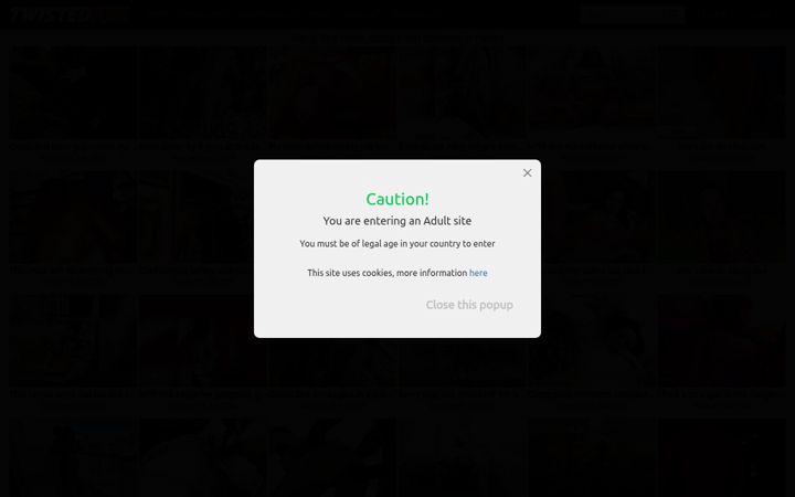 Screenshot of twistedporn.com