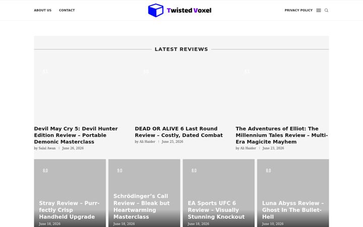 Screenshot of twistedvoxel.com