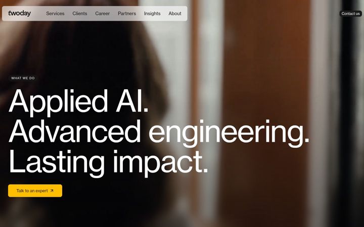 Screenshot of twoday.com
