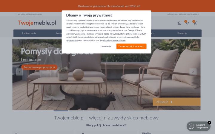 Screenshot of twojemeble.pl