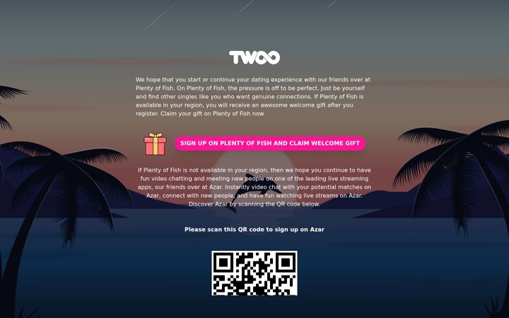 Screenshot of twoo.com