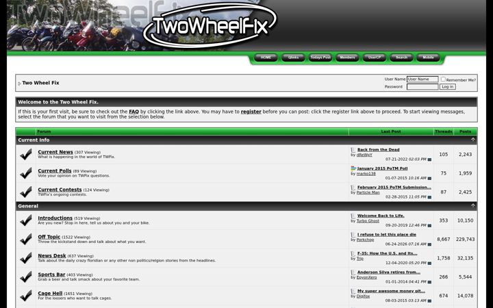 Screenshot of twowheelfix.com