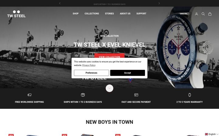 Screenshot of twsteel.com