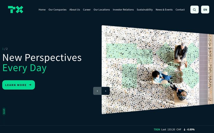 Screenshot of tx.group