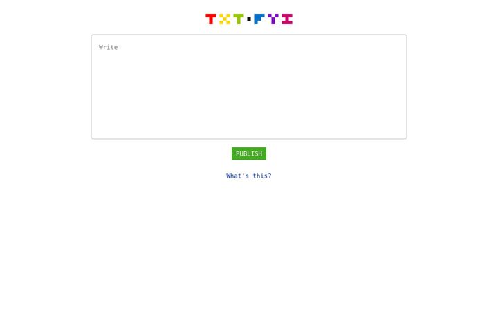 Screenshot of txt.fyi