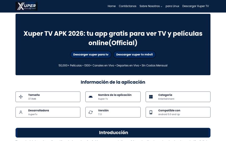 Screenshot of txupertv.com