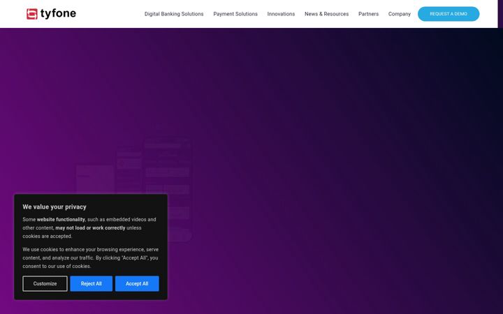 Screenshot of tyfone.com
