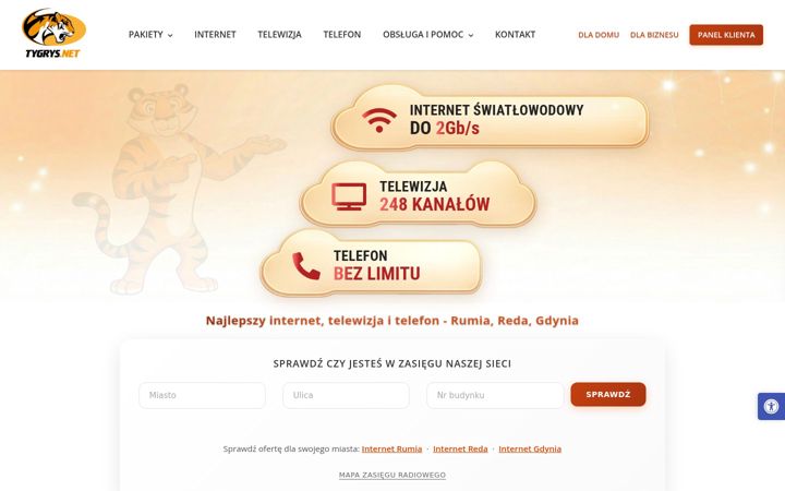 Screenshot of tygrys.net
