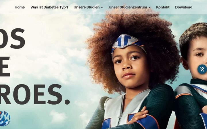 Screenshot di typ1diabetes-studien-sachsen.de