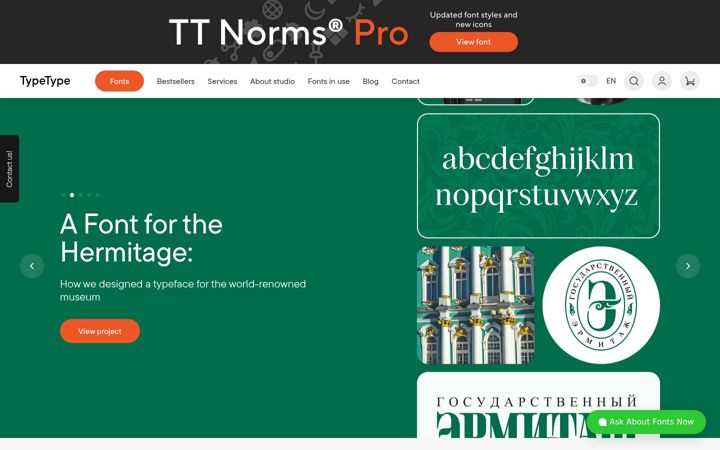 Screenshot of typetype.org