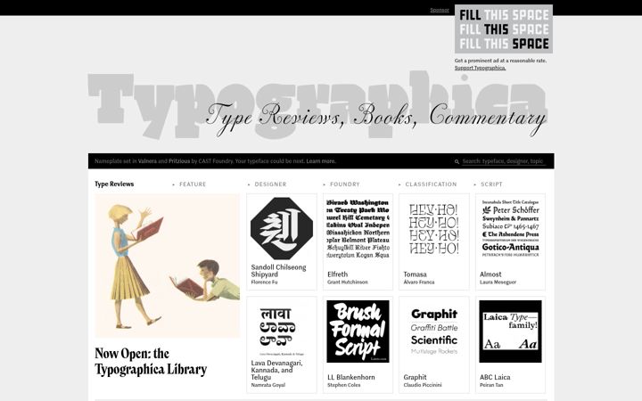 Screenshot of typographica.org