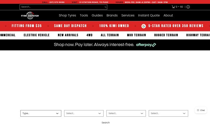 Zrzut ekranu tyredispatch.co.nz