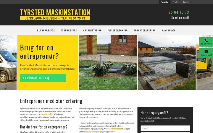 Screenshot του tyrstedmaskinstation.dk