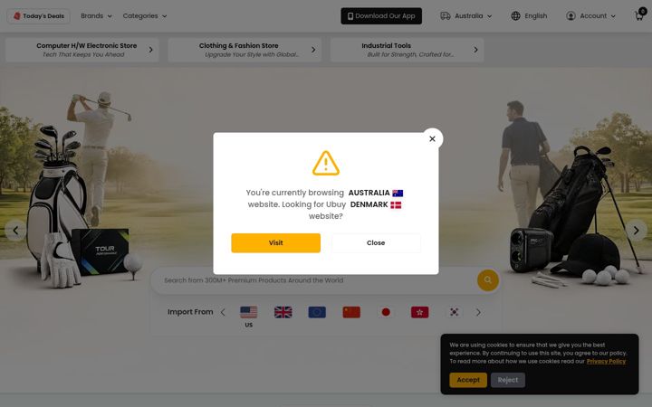Capture d'écran de u-buy.com.au