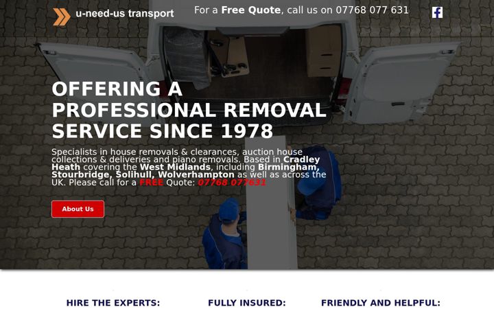Screenshot di u-need-us-transport.co.uk