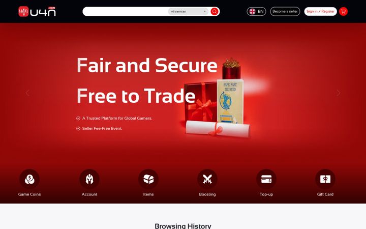 Screenshot of u4n.com