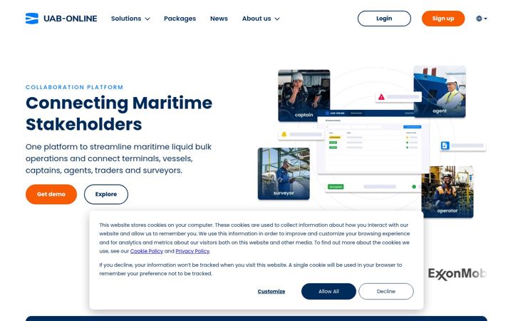 Screenshot of uab-online.com