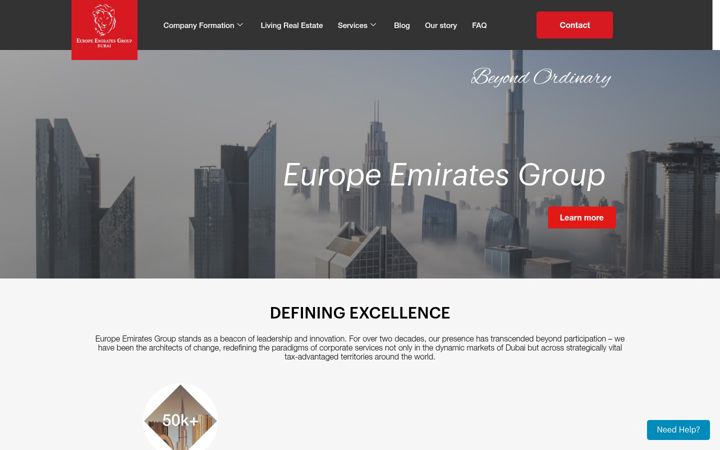 Capture d'écran de uae-eu.com