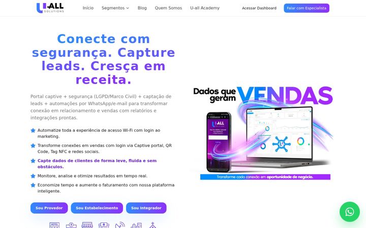 Screenshot of uallsolutions.com