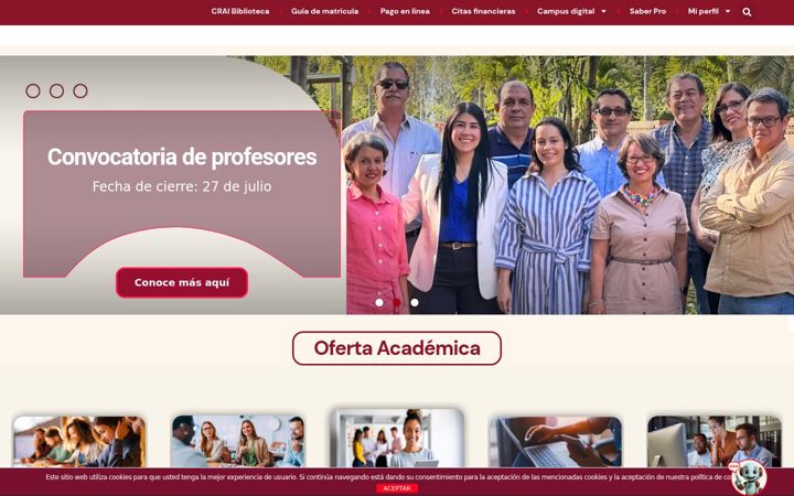 Screenshot ta' uao.edu.co