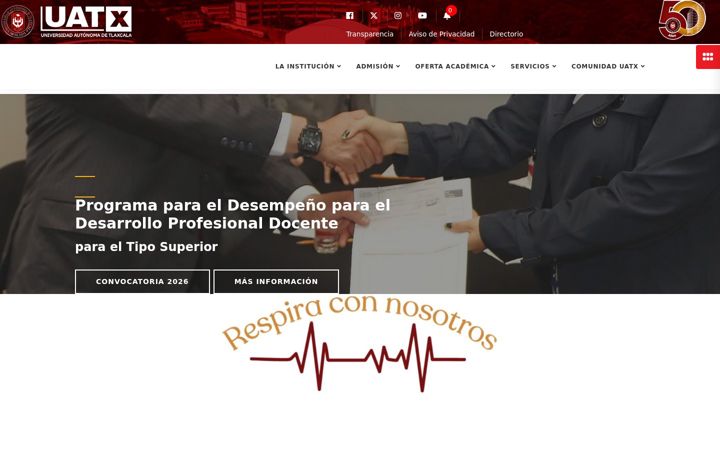 Screenshot of uatx.mx