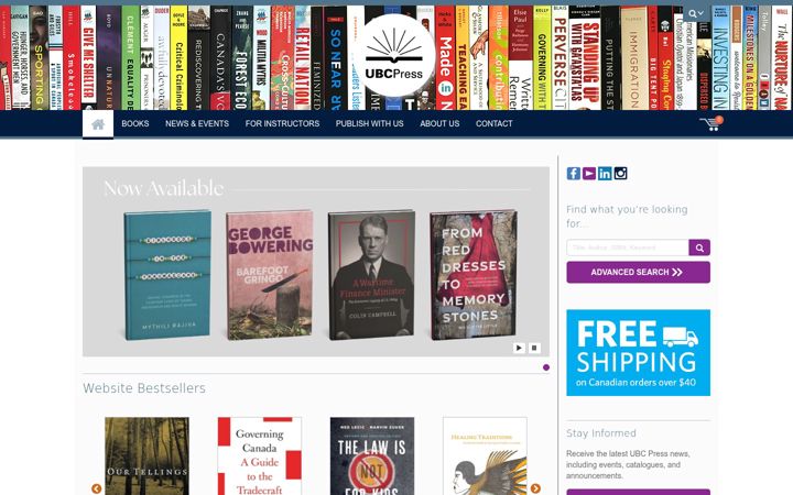 Screenshot of ubcpress.ca