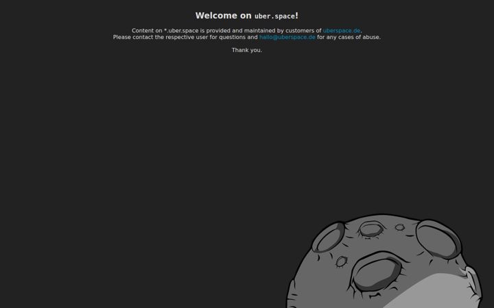 Screenshot of uber.space