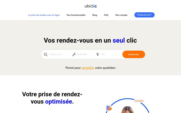 Screenshot of ubiclic.com