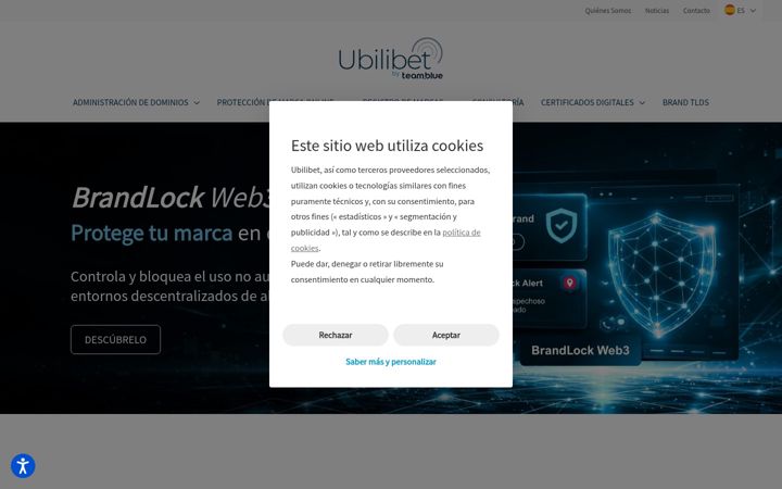 Kuvakaappaus sivustosta ubilibet.com