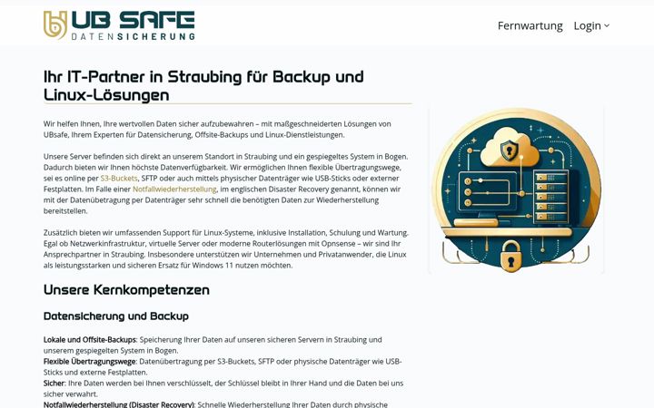 Screenshot of ubsafe.de