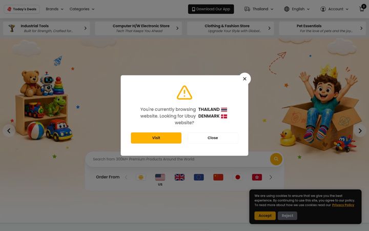 Screenshot of ubuy.co.th