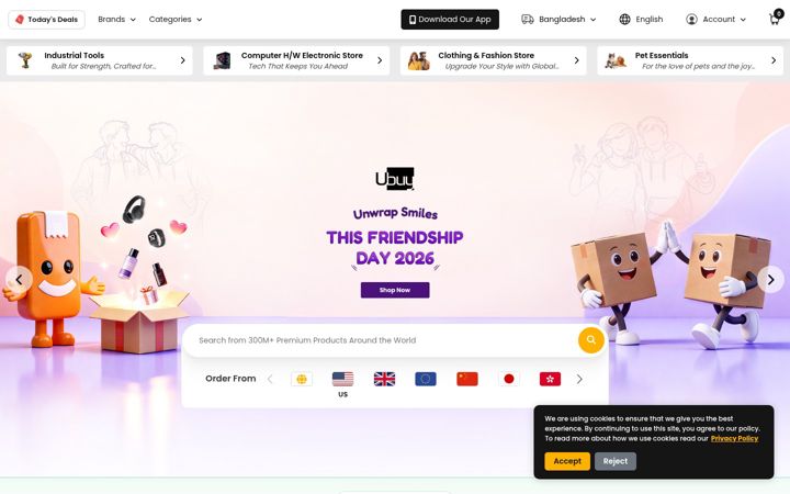 Screenshot of ubuy.com.bd