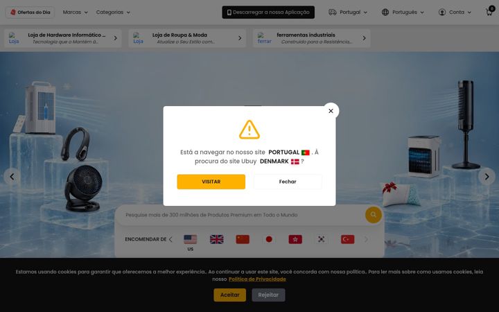 Ekrānuzņēmums no ubuy.com.pt