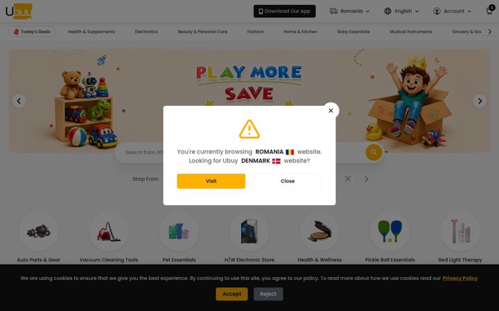 Screenshot of ubuy.com.ro