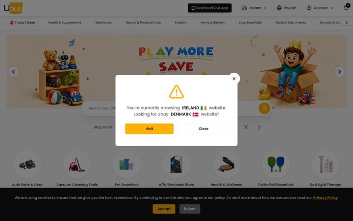 Screenshot of ubuy.ie